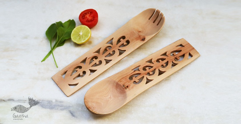 Purnak ✼ Udayagiri Wooden Cutlery - Set of Two ✼ { 21 }